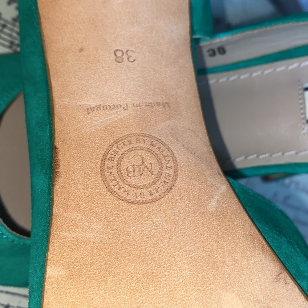 Malene Birger green suede Tenera heels - Picture 8 of 8